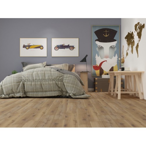 Luxury Vinyl Click-Lock Flooring - Sunset Oak